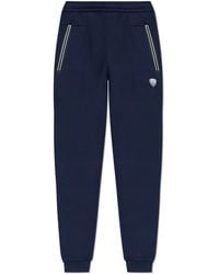EA7 - Sweatpants With Logo Patch - Lyst