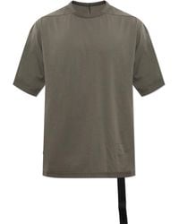 Rick Owens - T-Shirt With A Decorative Stripe - Lyst