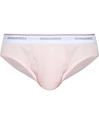 DSquared² - Ribbed Briefs With Logo - Lyst
