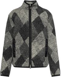 Moncler - Cardigan With Logo Patch - Lyst