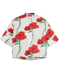 KENZO - Shirt With A Floral Motif - Lyst