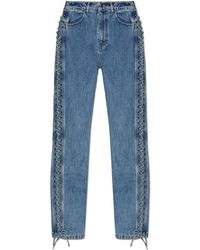 ROTATE BIRGER CHRISTENSEN - Jeans With Tie - Lyst
