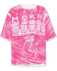 Marni - T-Shirt With Print - Lyst