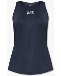 EA7 - Top With Logo - Lyst