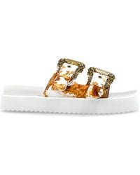 Versace Jeans Couture - Platform Slides - Lyst