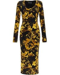 Versace Jeans Couture - Dress With 'Barocco' Print - Lyst