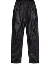 Balenciaga - 3b Sports Icon Leather Track Trousers - Lyst