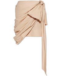 Chloé - Asymmetrical Skirt With Draping - Lyst