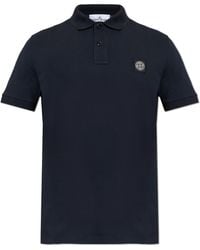 Stone Island - Polo With Logo Patch - Lyst