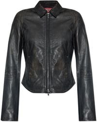 DIESEL - Leather Jacket L-Egrad' - Lyst