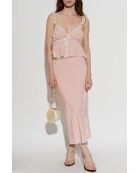 LoveShackFancy - Short Top 'Nicoleta' - Lyst