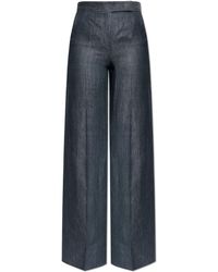 Max Mara - Linen Trousers 'Deserto' - Lyst