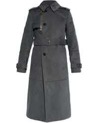 Burberry - Cotton Trench Coat With Belt - Lyst