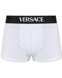Versace - Cotton Boxers With Logo - Lyst