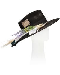 Nick Fouquet 'the 495' Appliquéd Hat - Black