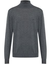 Etro - Wool Turtleneck With Embroidered Logo - Lyst