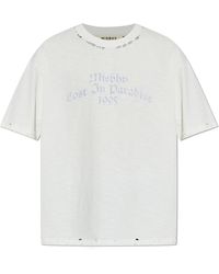 MISBHV - T-Shirt With Vintage Effect - Lyst