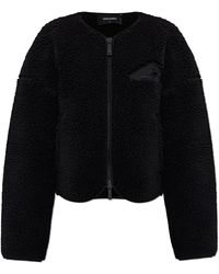 DSquared² - Fleece Jacket With Logo - Lyst