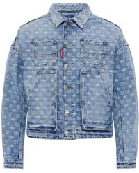 DSquared² - Denim Jacket With Monogram - Lyst