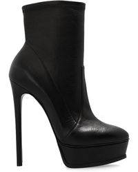 Casadei - ‘Flora’ Platform Ankle Boots - Lyst