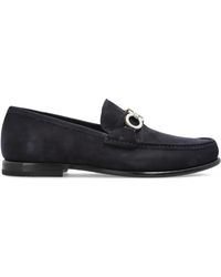 Ferragamo - Suede "Avril" Loafers - Lyst