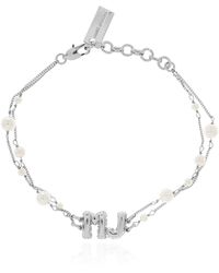 Marc Jacobs - Bracelet With Artificial Pearl - Lyst