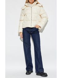 Versace - Down Jacket With Detachable Hood - Lyst