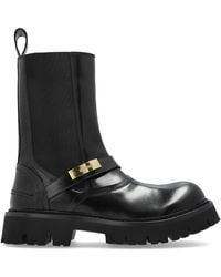 Moschino - Ankle Boots With Logo - Lyst