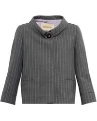 Valentino Garavani - Pinstripe Patterned Blazer - Lyst