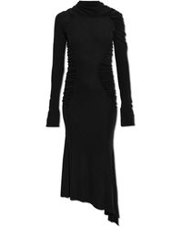 Victoria Beckham - Asymmetrical Dress With Draping - Lyst