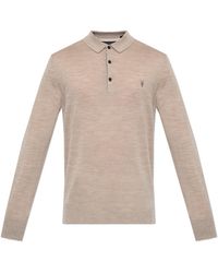 AllSaints - Wool Polo 'Mode' - Lyst