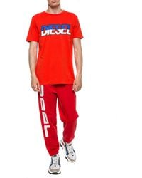 DIESEL Logo T-shirt - Red