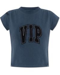 Balenciaga - Cropped T-Shirt With Vintage Effect - Lyst