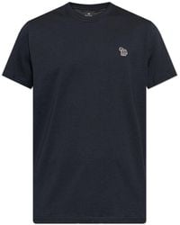 Paul Smith - T-Shirt With Logo Patch - Lyst