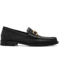 Fendi Leather Loafers - Black