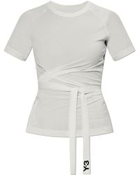 Y-3 - T-Shirt With Drawstrings - Lyst