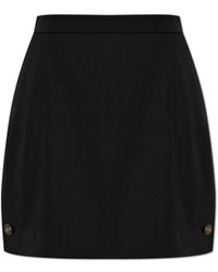 Versace - Short Wool Skirt - Lyst