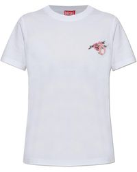 DIESEL - T-Shirt 'T-Reg-S1' - Lyst