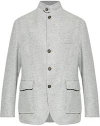 Eleventy - Jacket With A Stand-Up Collar - Lyst
