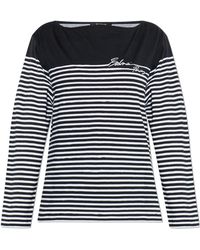 Balmain - Striped Pattern Top - Lyst