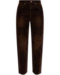 Tory Burch - Jeans With A Velvet Finish - Lyst