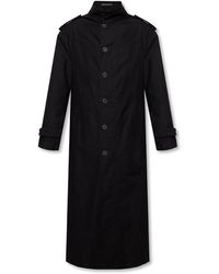 Yohji Yamamoto Coat With Pockets - Black