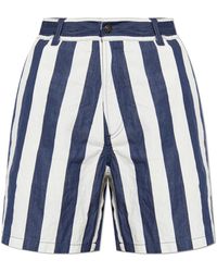 Versace - Striped Pattern Shorts - Lyst