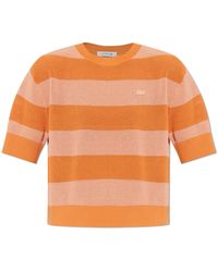Lacoste - Striped Pattern Top - Lyst