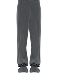Akep - Press Trousers With Tie-Fastened Hems - Lyst