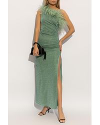Oséree - Dress With Ostrich Feathers, - Lyst