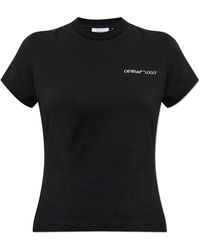Off-White c/o Virgil Abloh - T-Shirt With Printed Logo - Lyst