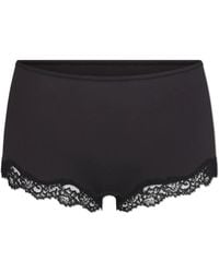 Skims - Boxers With Lace Trim - Lyst