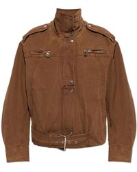 Blumarine - Cotton Jacket With Epaulettes - Lyst