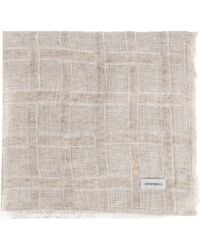 Emporio Armani - Scarf With Lurex Thread - Lyst